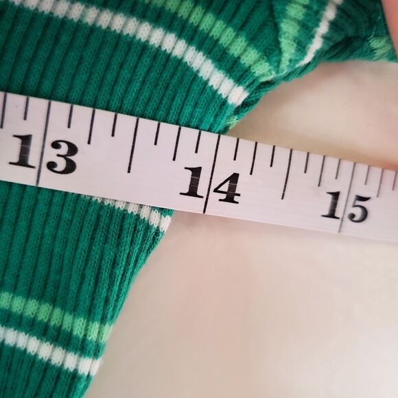 Sesame Street Oscar The Grouch Green Striped Short Sleeved Shirt Child S/M - Picture 4 of 7